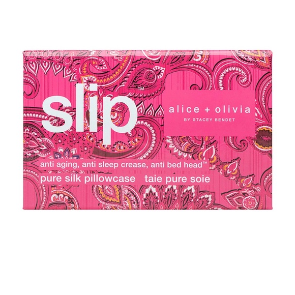 Slip x Alice + Olivia Pure Silk Pillowcase - Pink - Picture 1 of 8